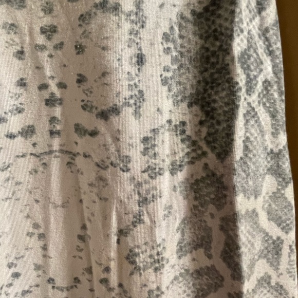 XS: Tart Collection Ladies dress.  White and grey snake pattern dress. - Picture 3 of 6